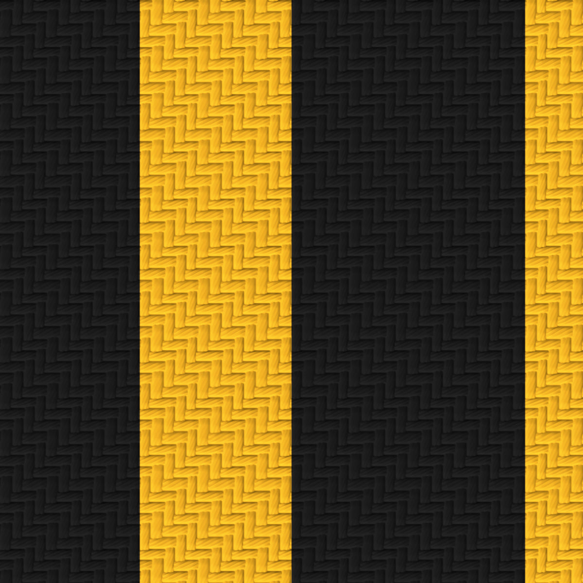 Near Black, Golden Yellow & White — Double Track — Pattern detail