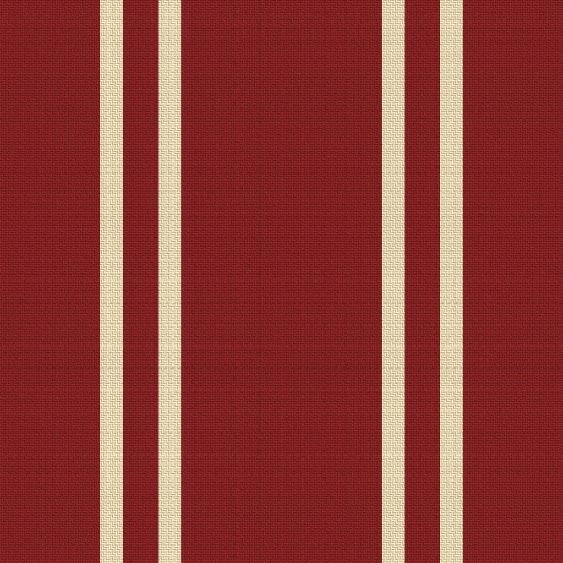 Crimson, Cream & White — Double Track — Full pattern