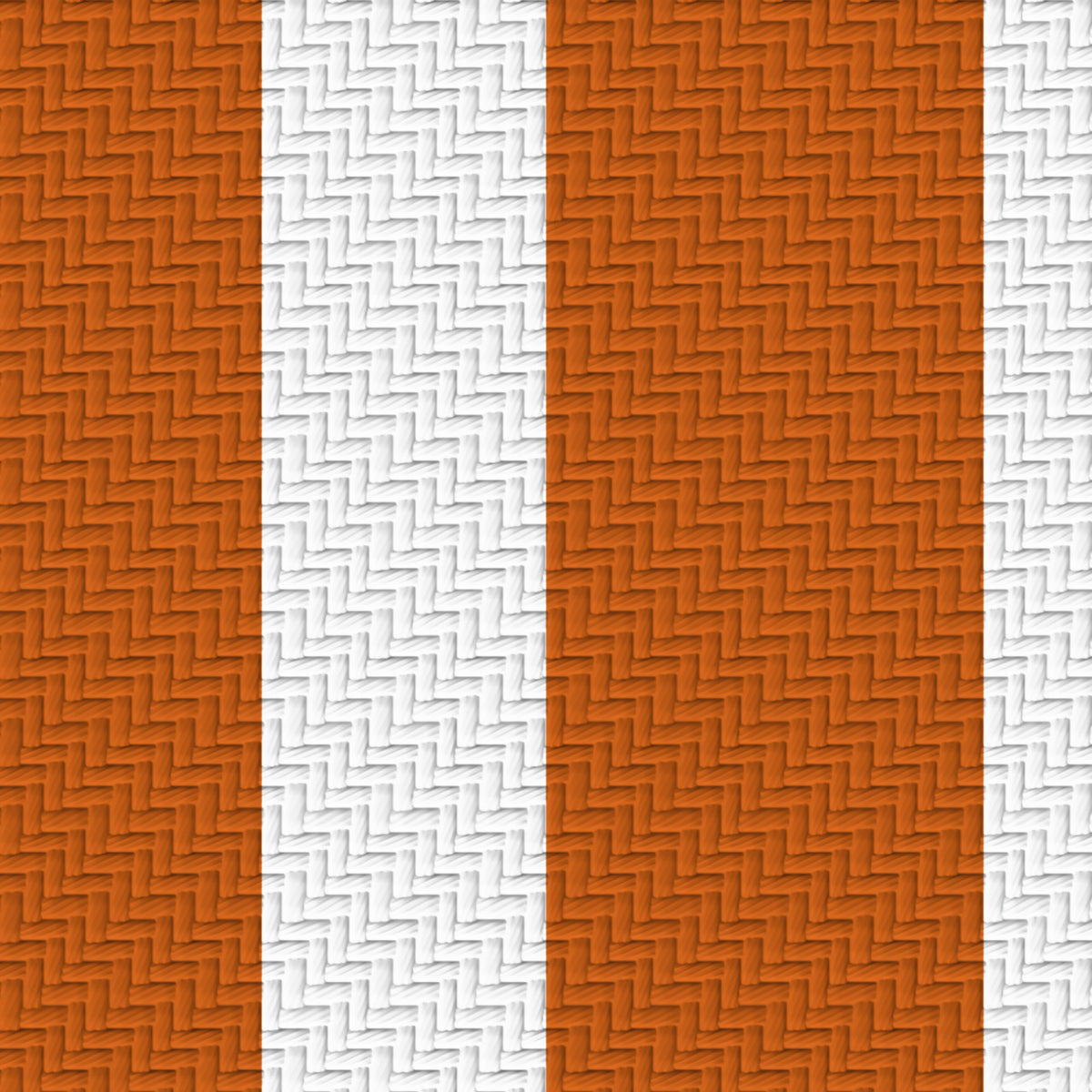 Burnt Orange, White & Charcoal — Double Track — Pattern detail
