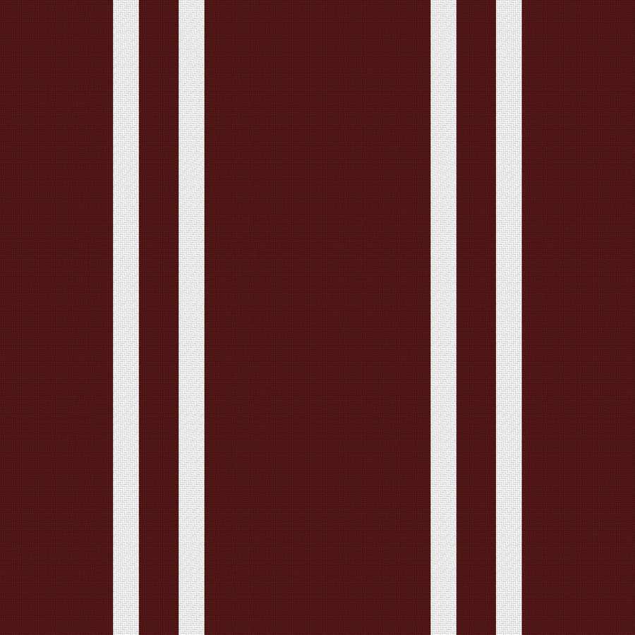 Deep Maroon, White & Gray — Double Track