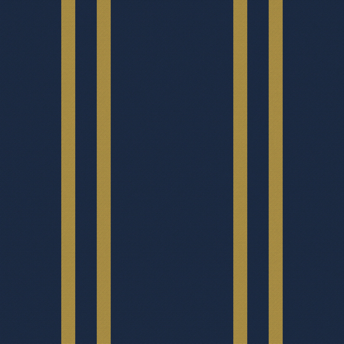 Midnight Navy, Antique Gold & White — Double Track — Full pattern