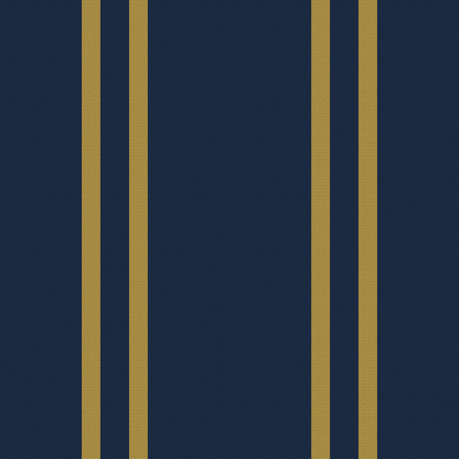Midnight Navy, Antique Gold & White — Double Track