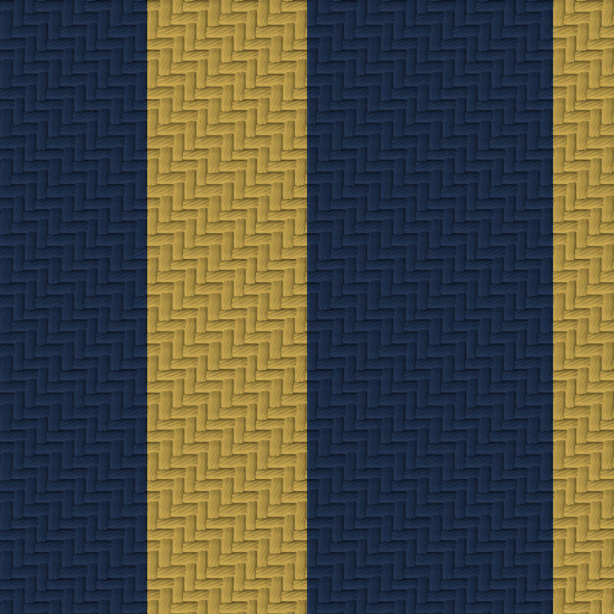 Midnight Navy, Antique Gold & White — Double Track — Pattern detail