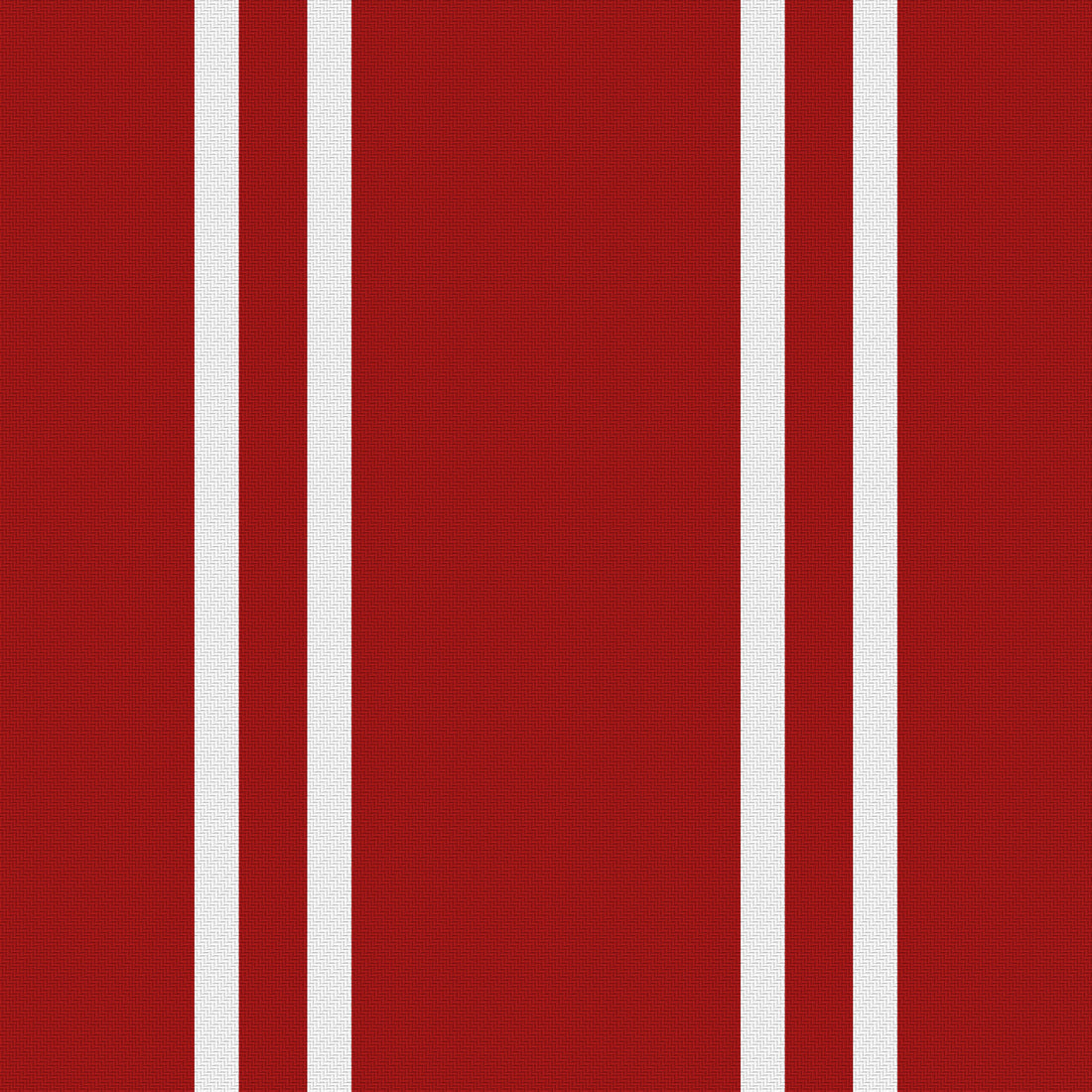 Deep Red, White & Silver Gray — Double Track — Full pattern