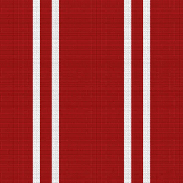 Double Track — Deep Red & White — v041 — full pattern