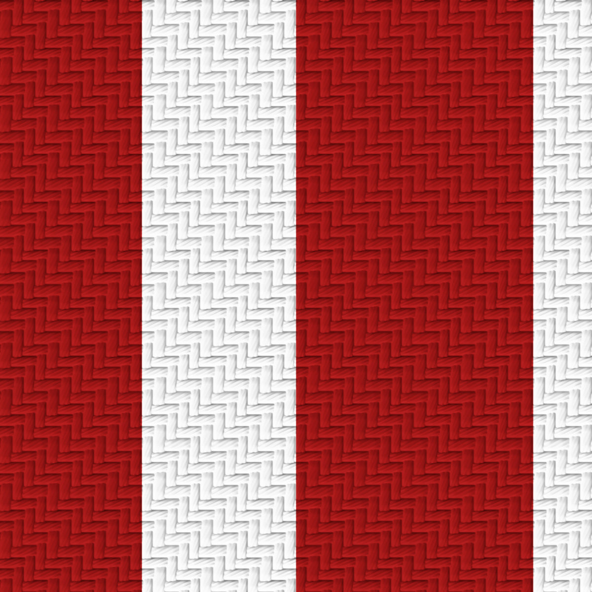 Deep Red, White & Silver Gray — Double Track — Pattern detail