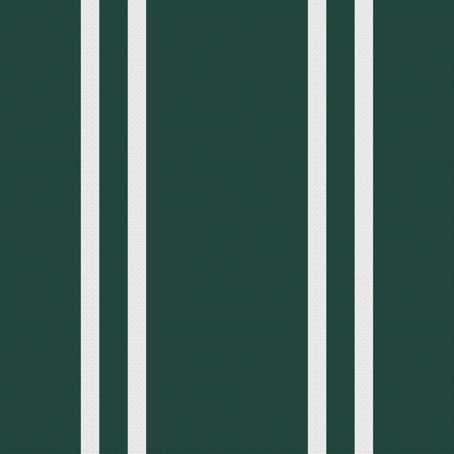 Deep Green, White & Silver Gray — Double Track