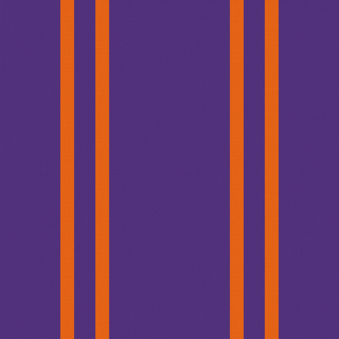 Deep Purple, Orange & White — Double Track — Full pattern