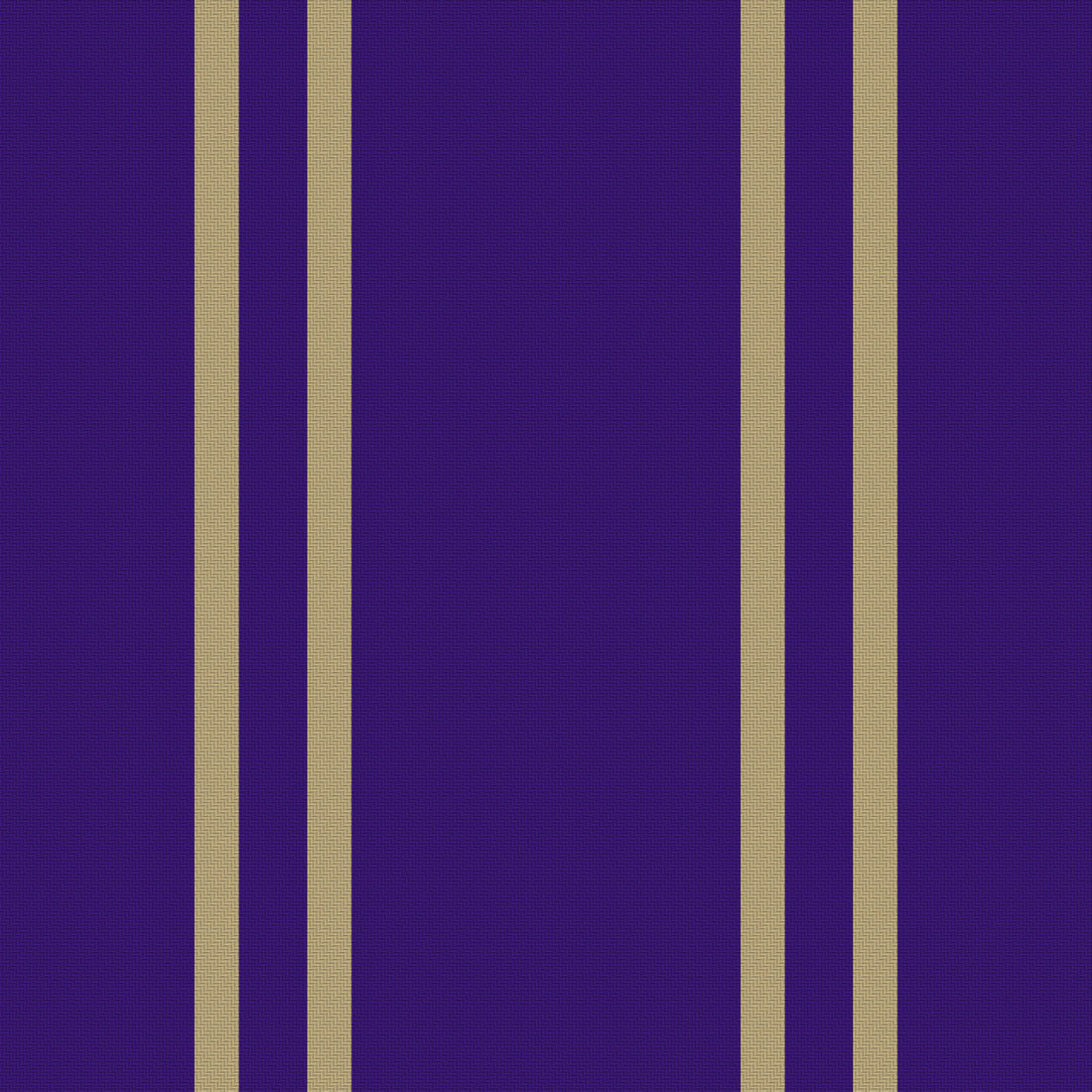 Deep Purple, Muted Gold & White — Double Track — Full pattern