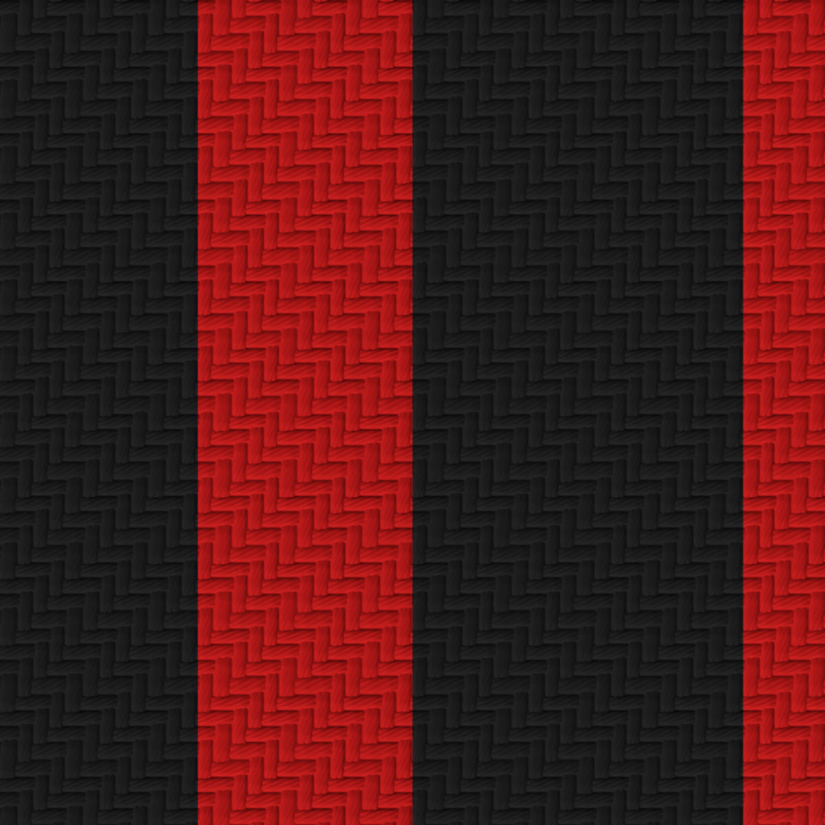 Near Black, Deep Red & White — Double Track — Pattern detail