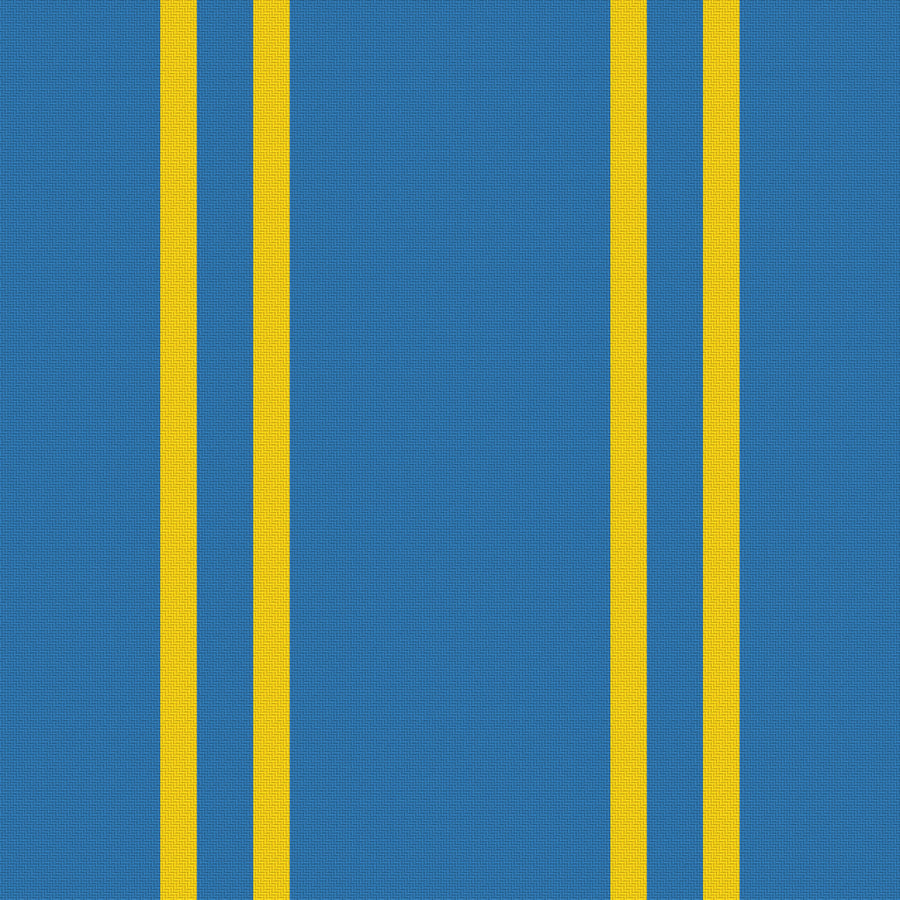 Blue, Golden Yellow & White — Double Track