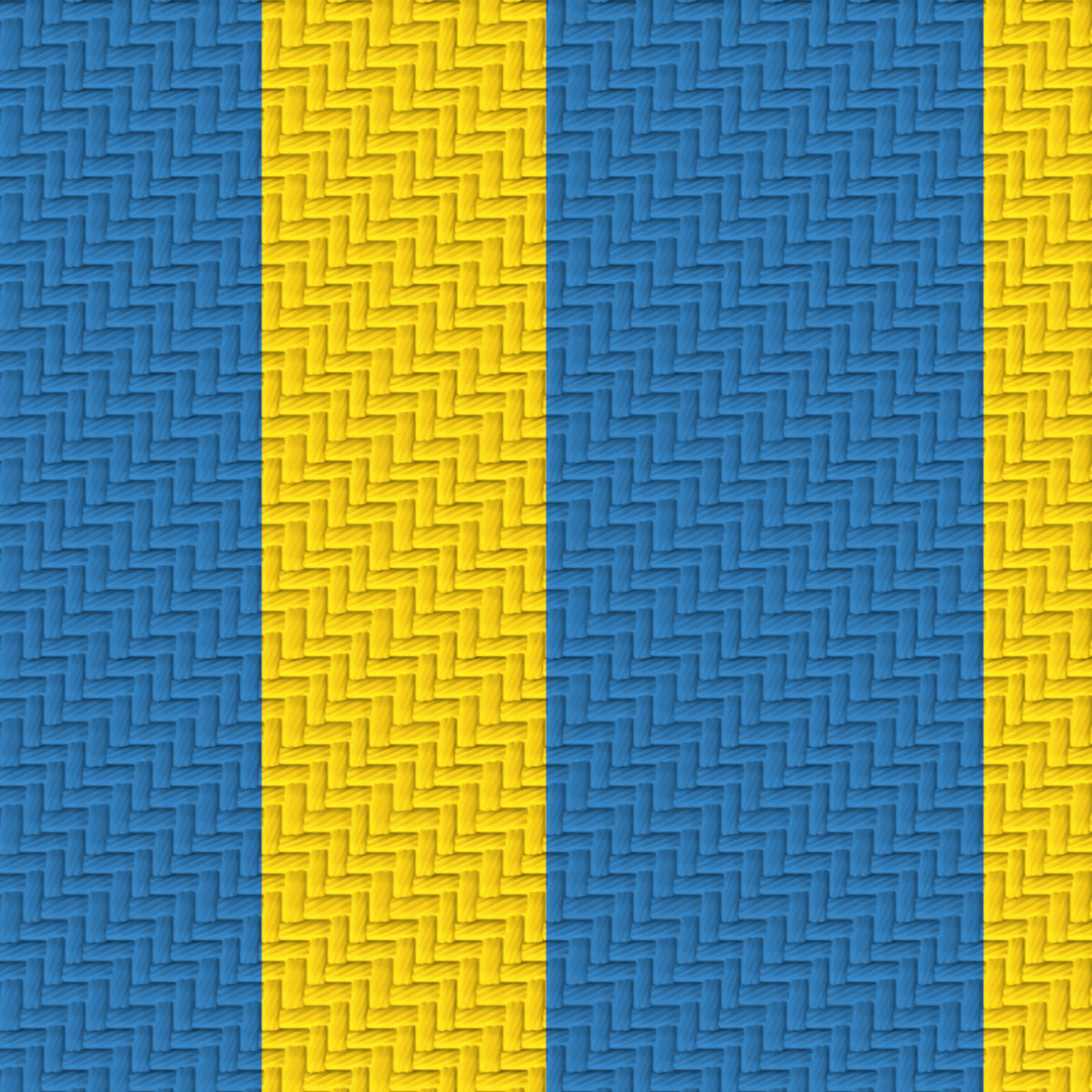 Blue, Golden Yellow & White — Double Track — Pattern detail