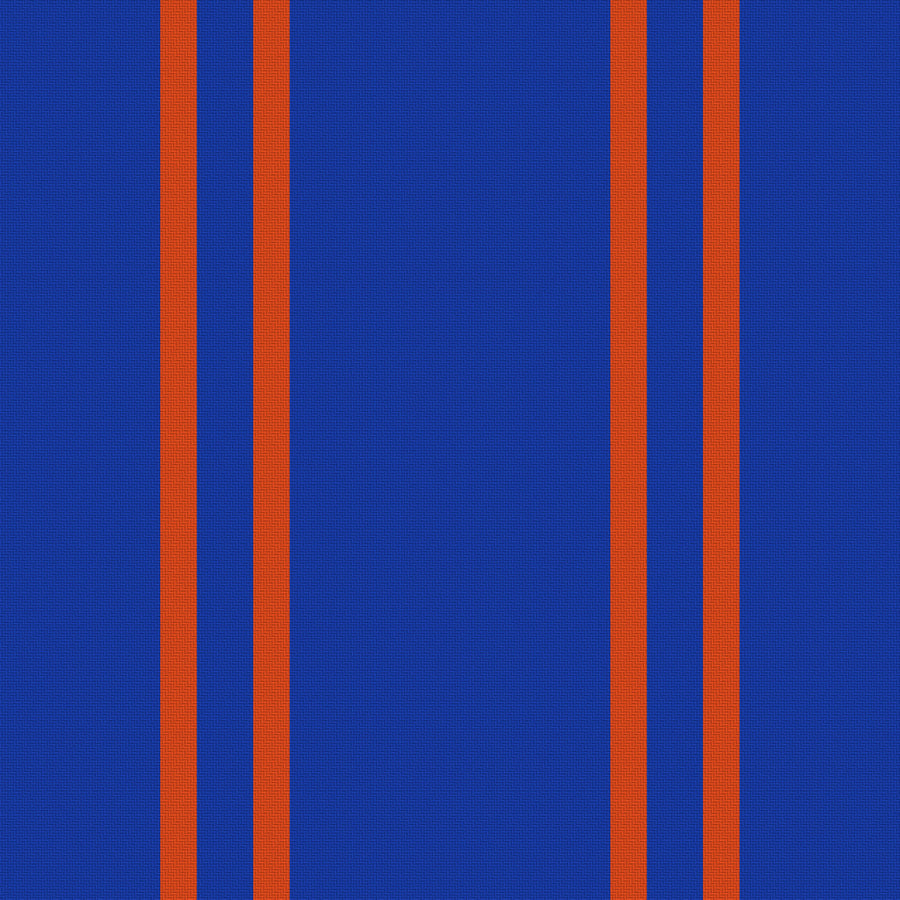 Royal Blue, Orange & White — Double Track