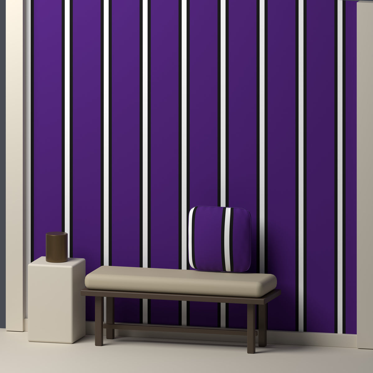 Deep Purple, Near Black & White — Double Track Trio — In a room