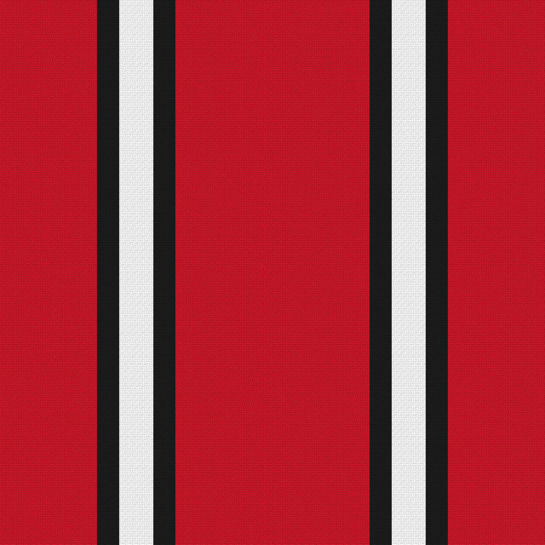 Red, Near Black & White · Palette 008 — Double Track Trio — Full pattern