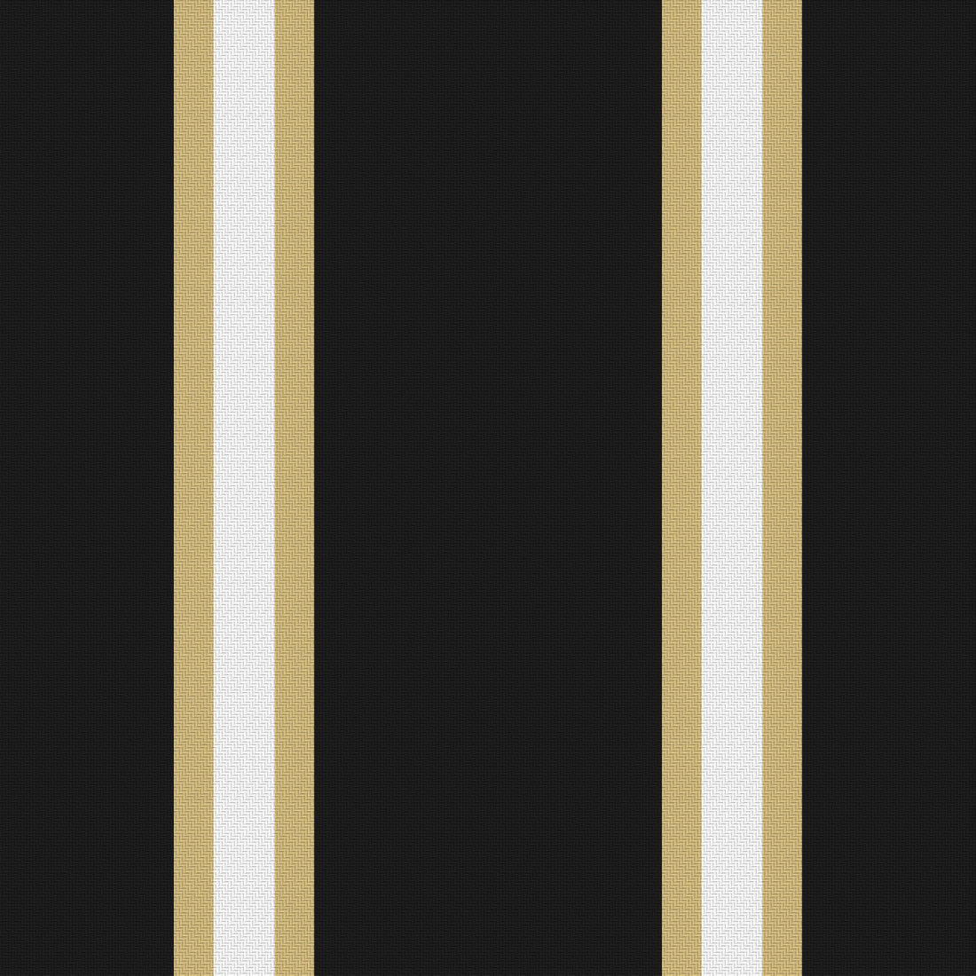 Near Black, Champagne Gold & White — Double Track Trio — Full pattern