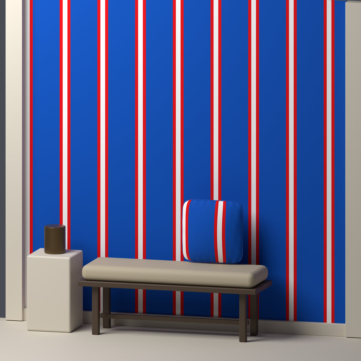 Blue, Crimson & White — Double Track Trio — In a room