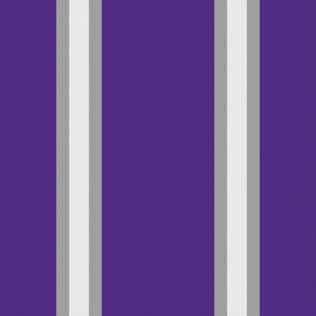 Royal Purple, Silver Gray & White — Double Track Trio — Full pattern