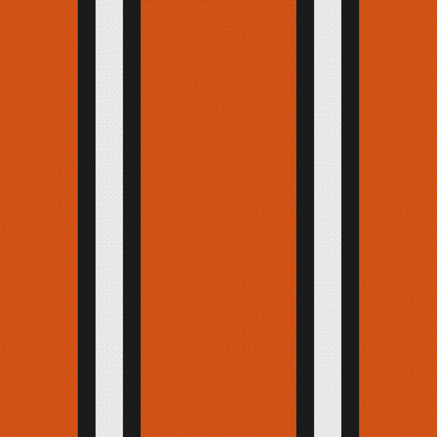 Orange, Near Black & White · Palette 014 — Double Track Trio