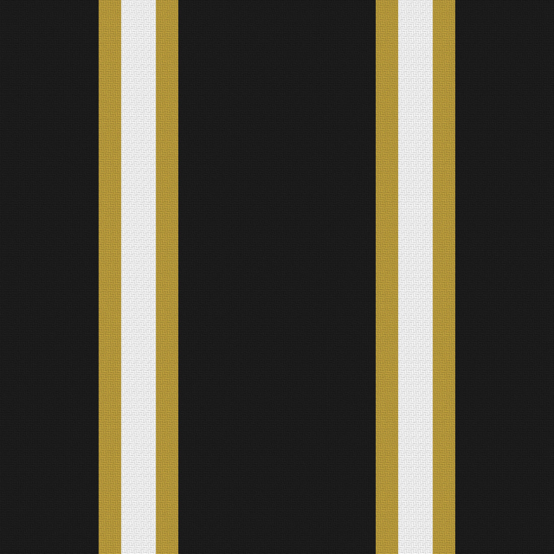 Near Black, Antique Gold & White · Palette 016 — Double Track Trio — Full pattern