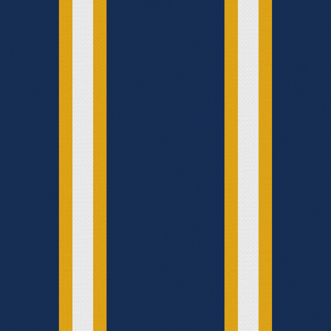Deep Navy, Gold & White — Double Track Trio — Full pattern