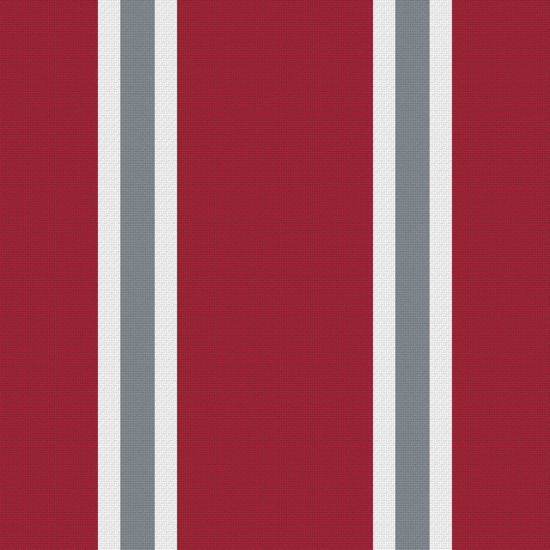 Deep Crimson, White & Slate Gray — Double Track Trio — Full pattern