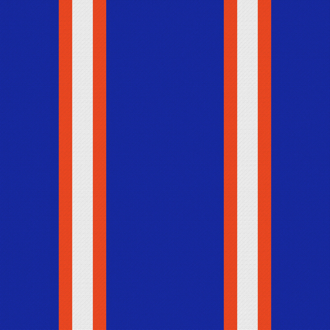 Blue, Orange & White — Double Track Trio — Full pattern