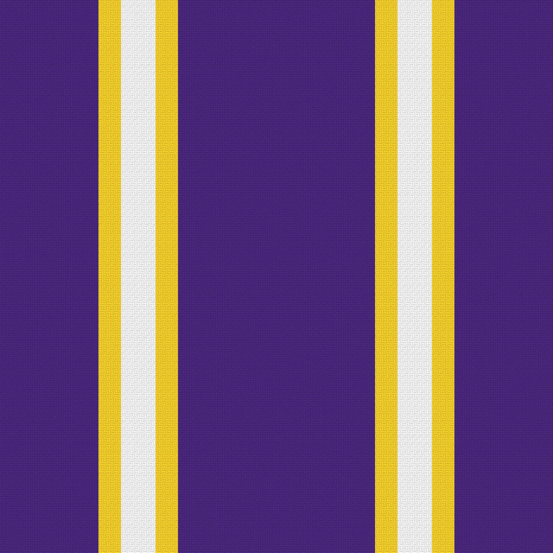 Purple, Golden Yellow & White — Double Track Trio — Full pattern