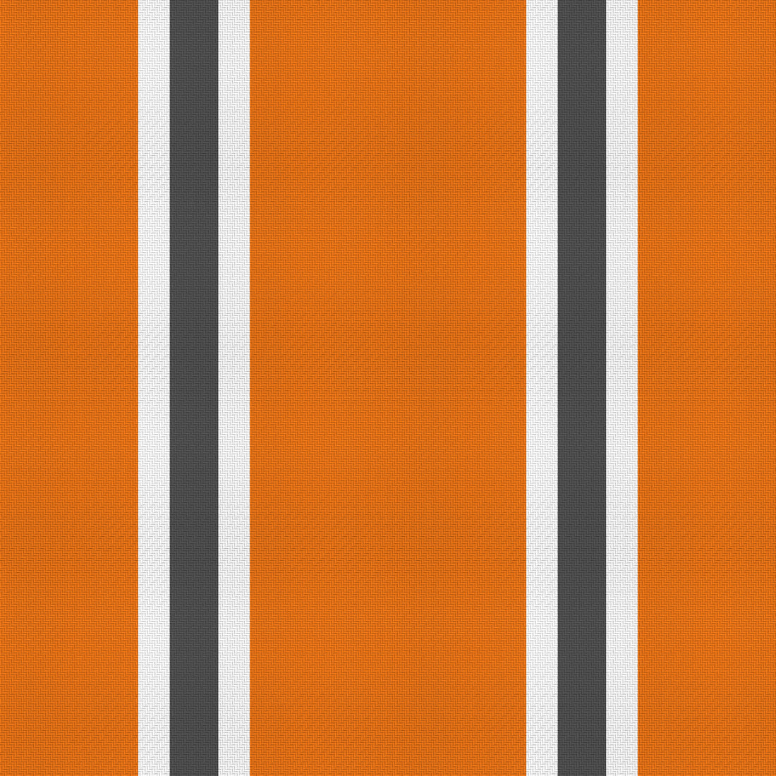Orange, White & Smoke Gray — Double Track Trio — Full pattern