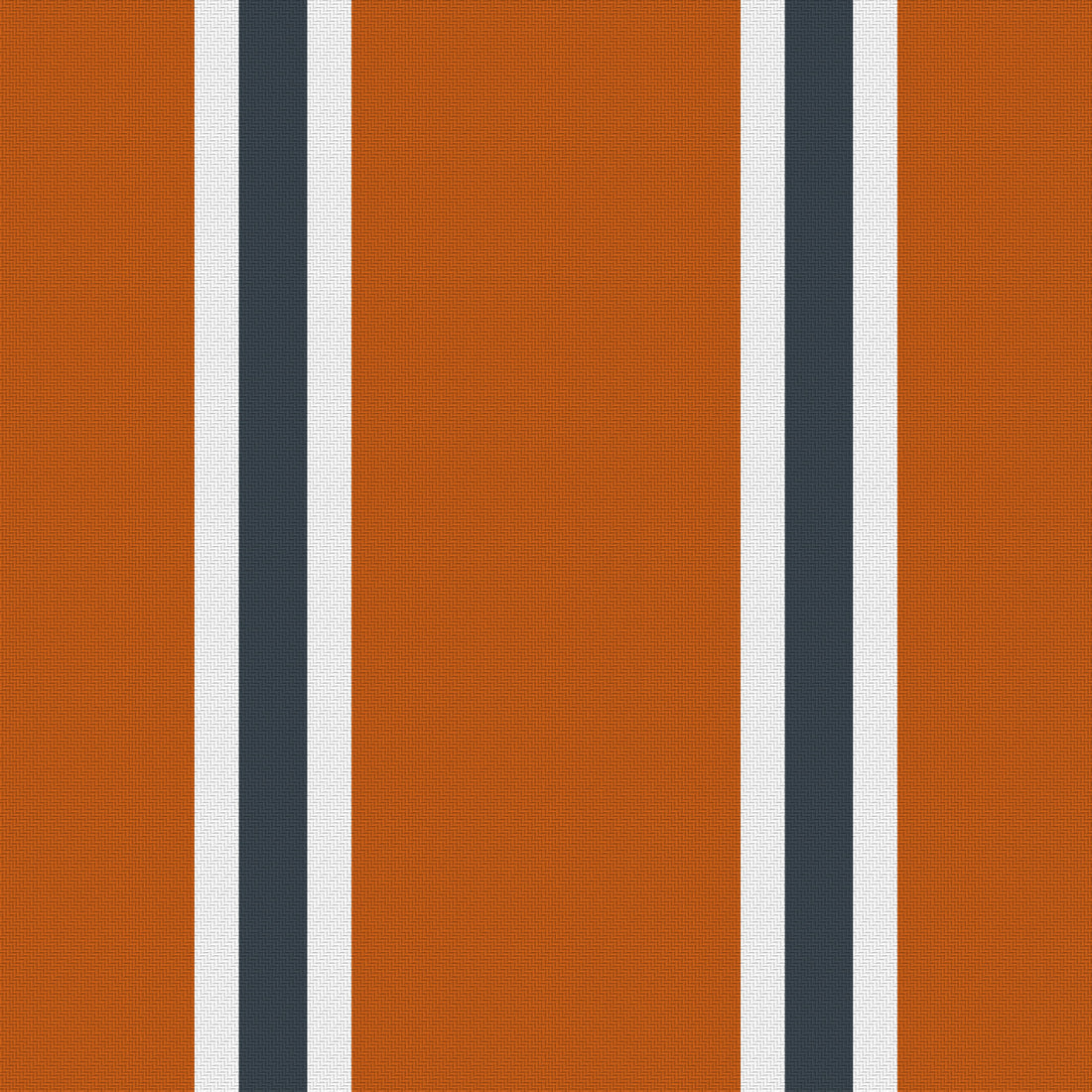 Burnt Orange, White & Charcoal — Double Track Trio — Full pattern