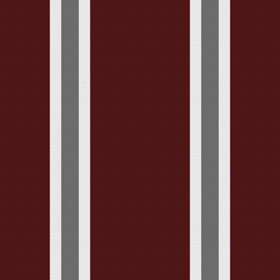 Deep Maroon, White & Gray — Double Track Trio