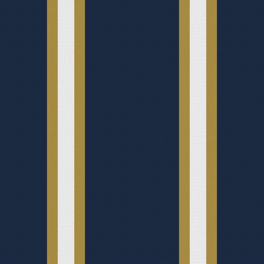 Midnight Navy, Antique Gold & White — Double Track Trio