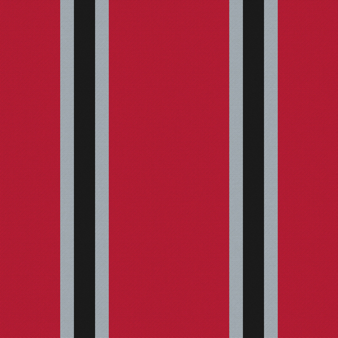 Scarlet, Gray & Near Black — Double Track Trio — Full pattern