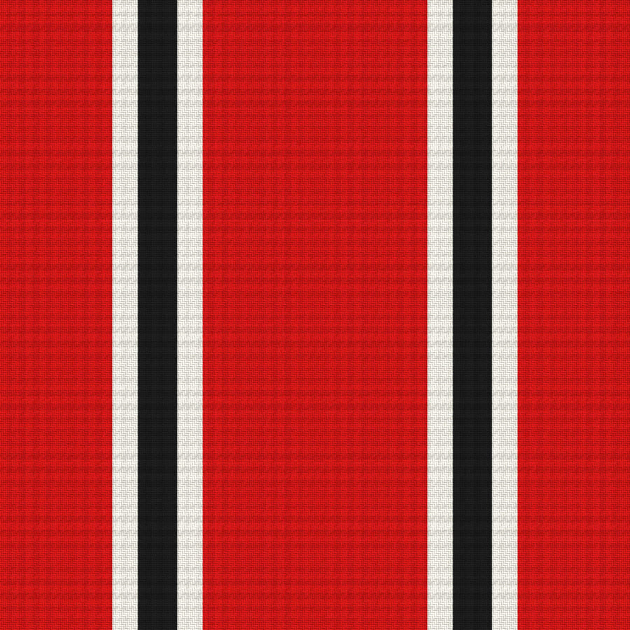 Scarlet, Cream & Near Black — Double Track Trio