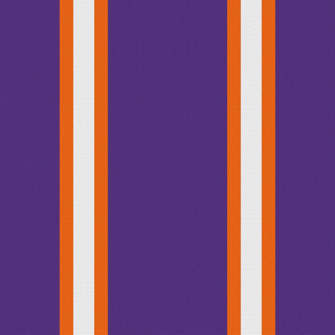 Deep Purple, Orange & White — Double Track Trio — Full pattern