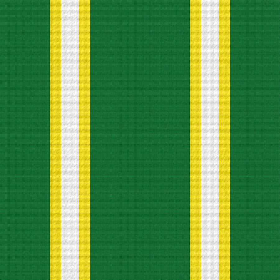 Deep Green, Golden Yellow & White — Double Track Trio