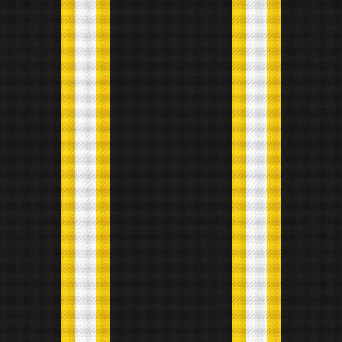 Near Black, Golden Yellow & White · Palette 046 — Double Track Trio — Full pattern