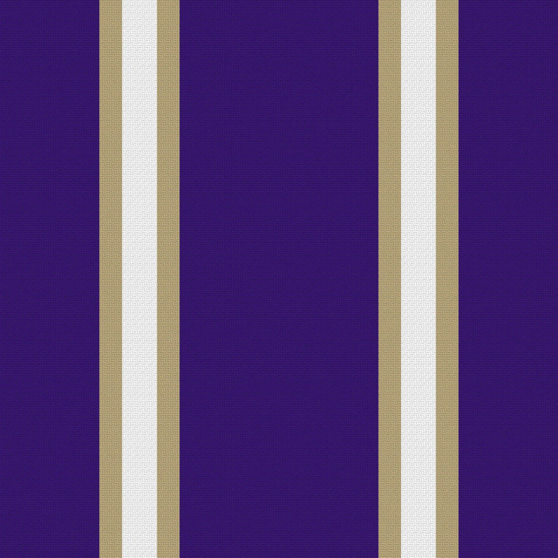 Deep Purple, Muted Gold & White — Double Track Trio — Full pattern