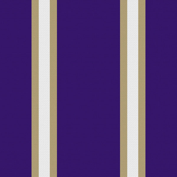 Double Track Trio — Deep Purple, Muted Gold & White — v048 — full pattern