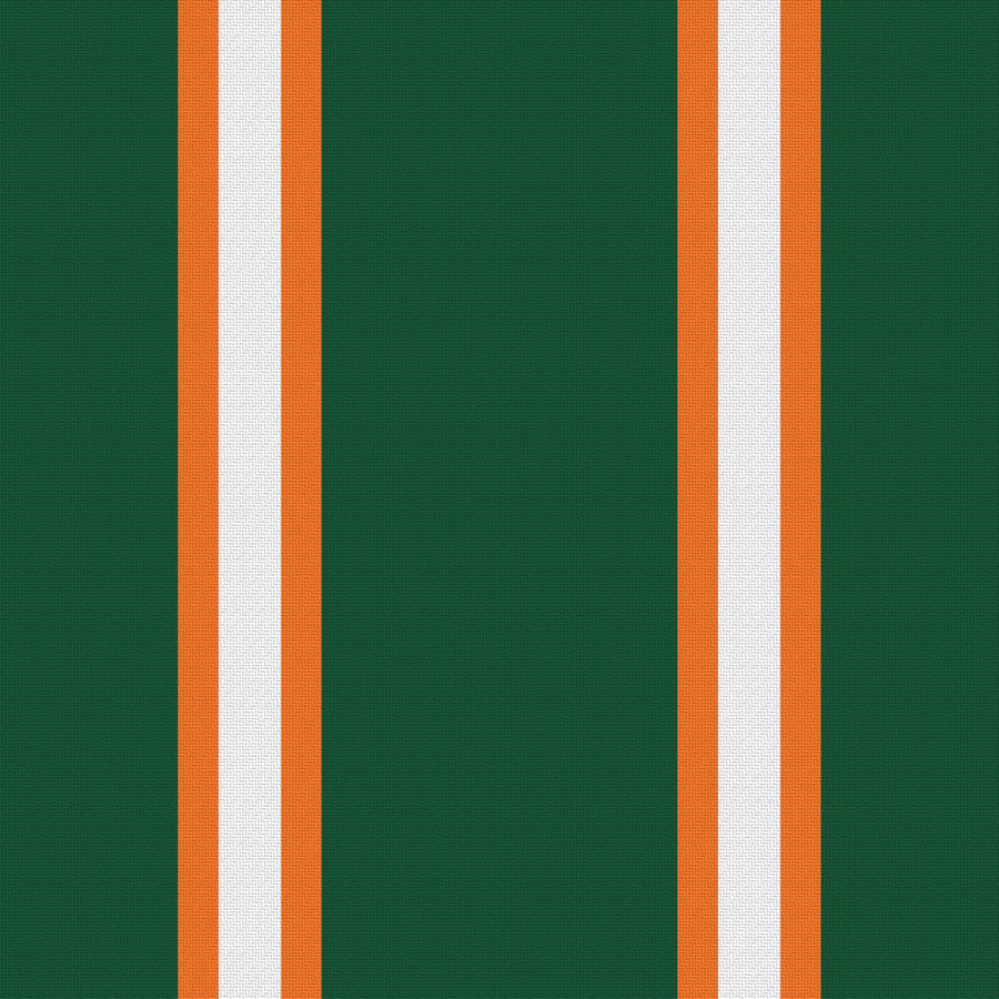 Deep Green, Orange & White — Double Track Trio