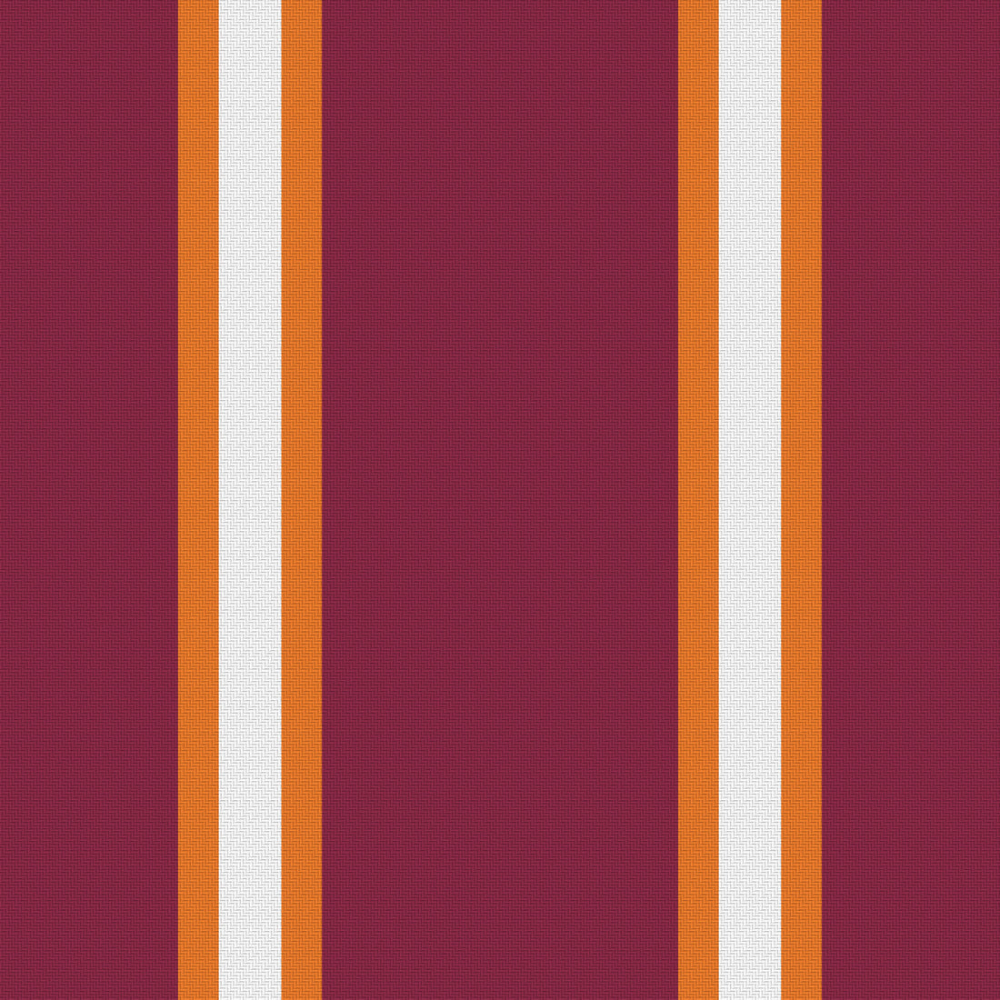 Maroon, Burnt Orange & White — Double Track Trio — Full pattern