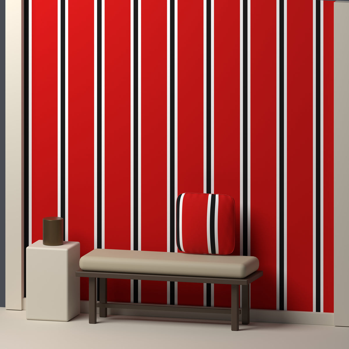 Red, White & Near Black — Double Track Trio — In a room