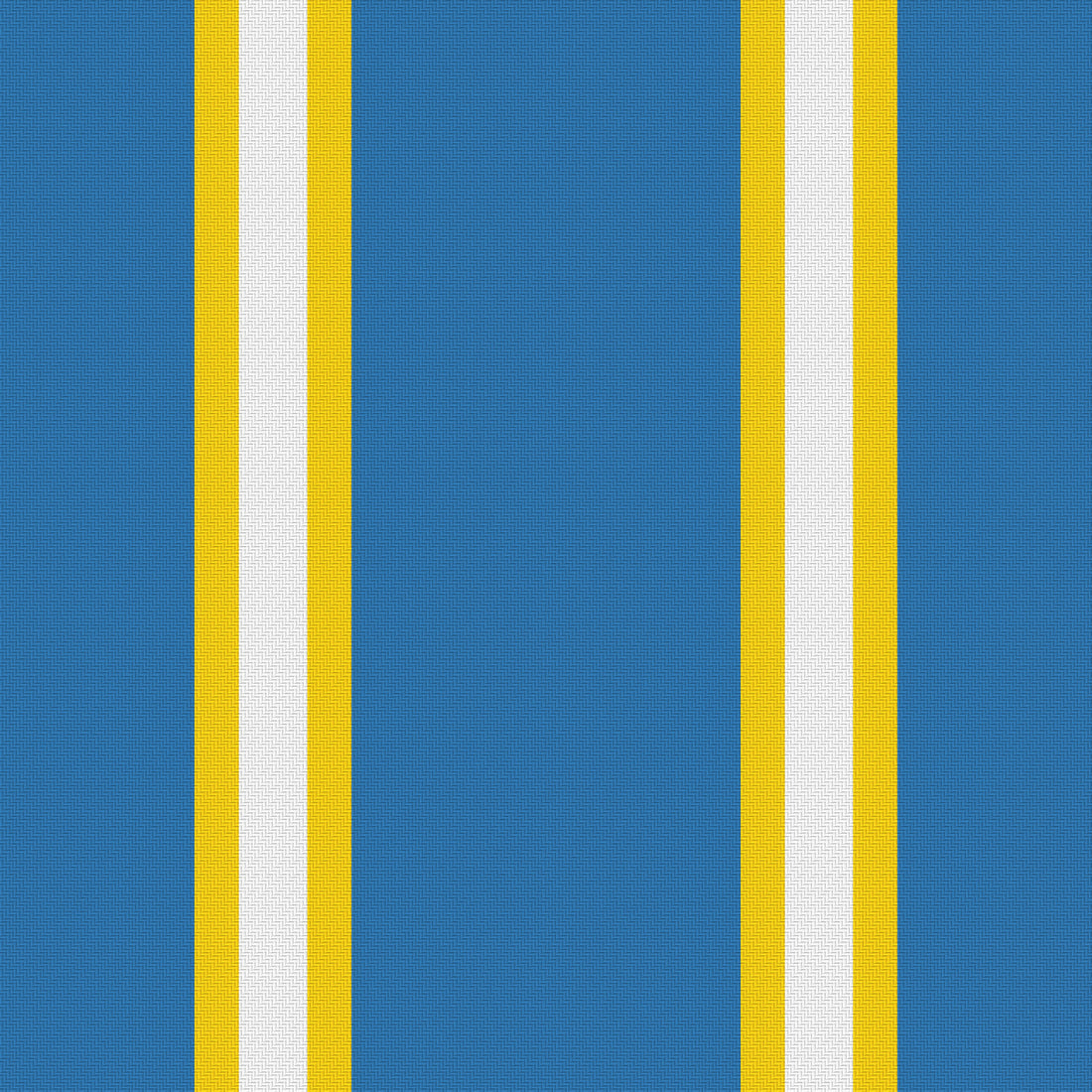Blue, Golden Yellow & White — Double Track Trio — Full pattern