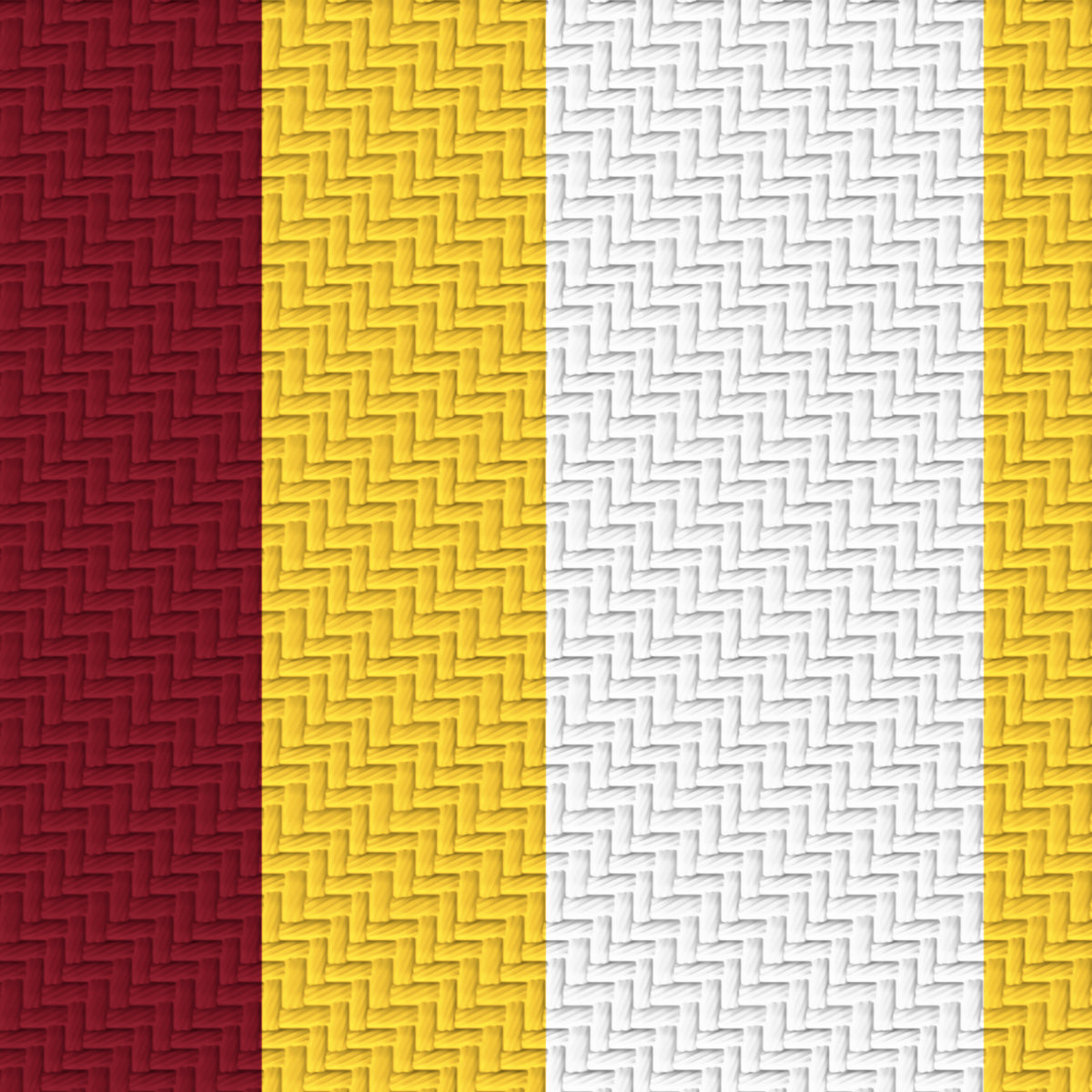 Maroon, Gold & White · Palette 057 — Double Track Trio — Pattern detail
