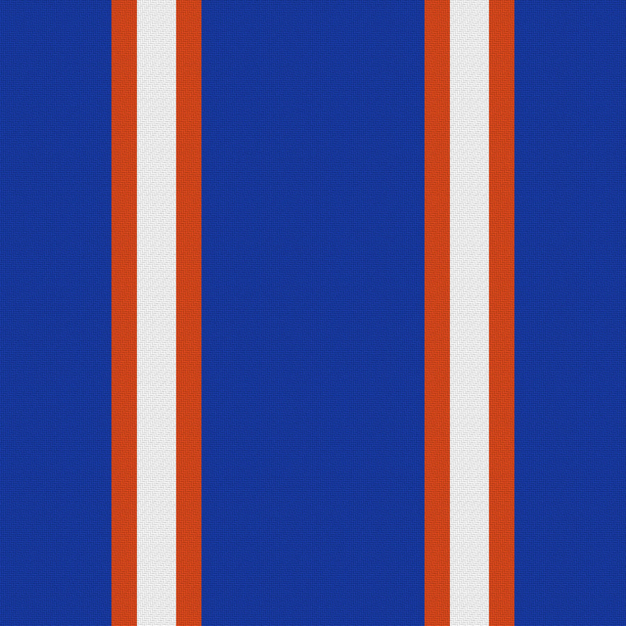 Royal Blue, Orange & White — Double Track Trio