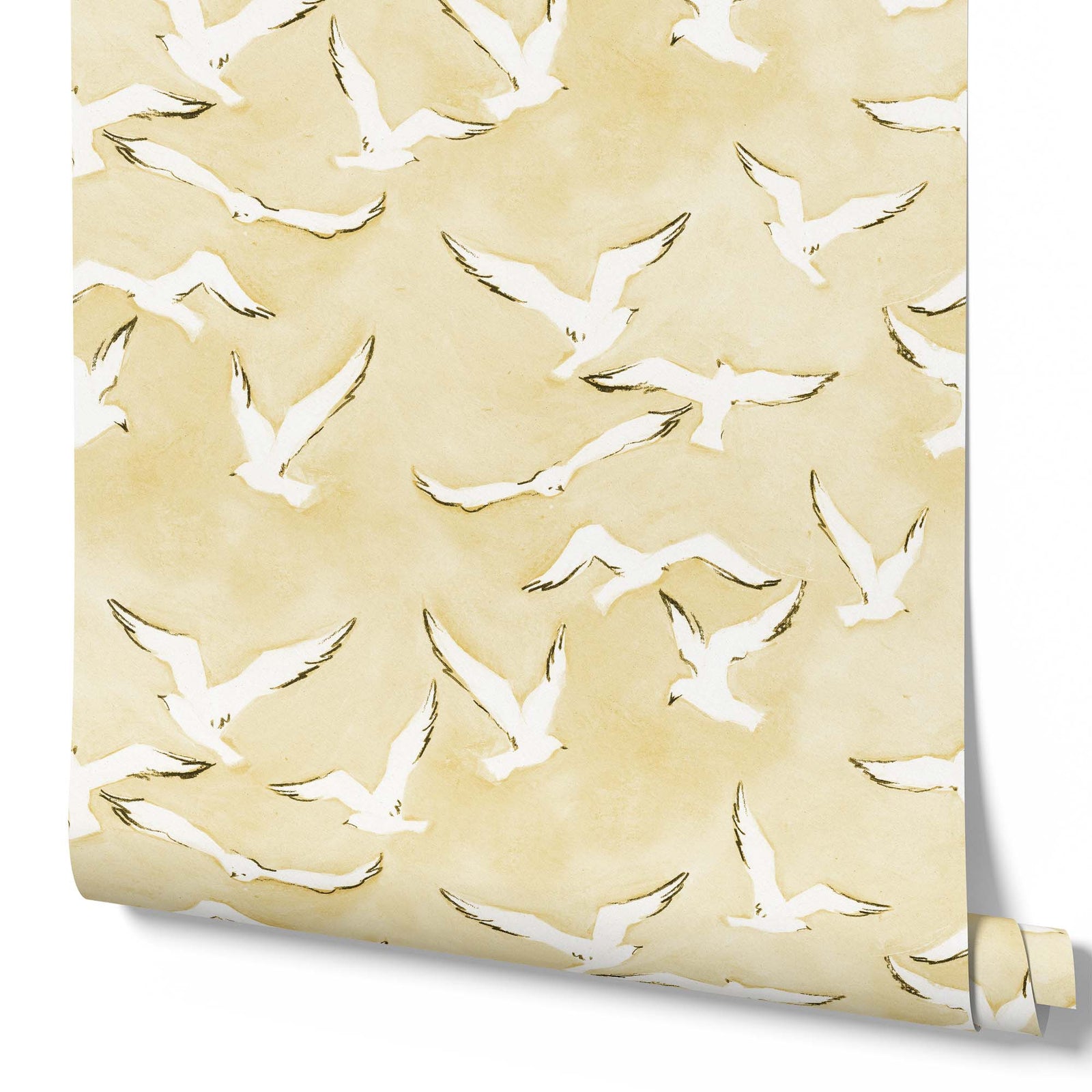 yellow_seagulls flying wallpaper