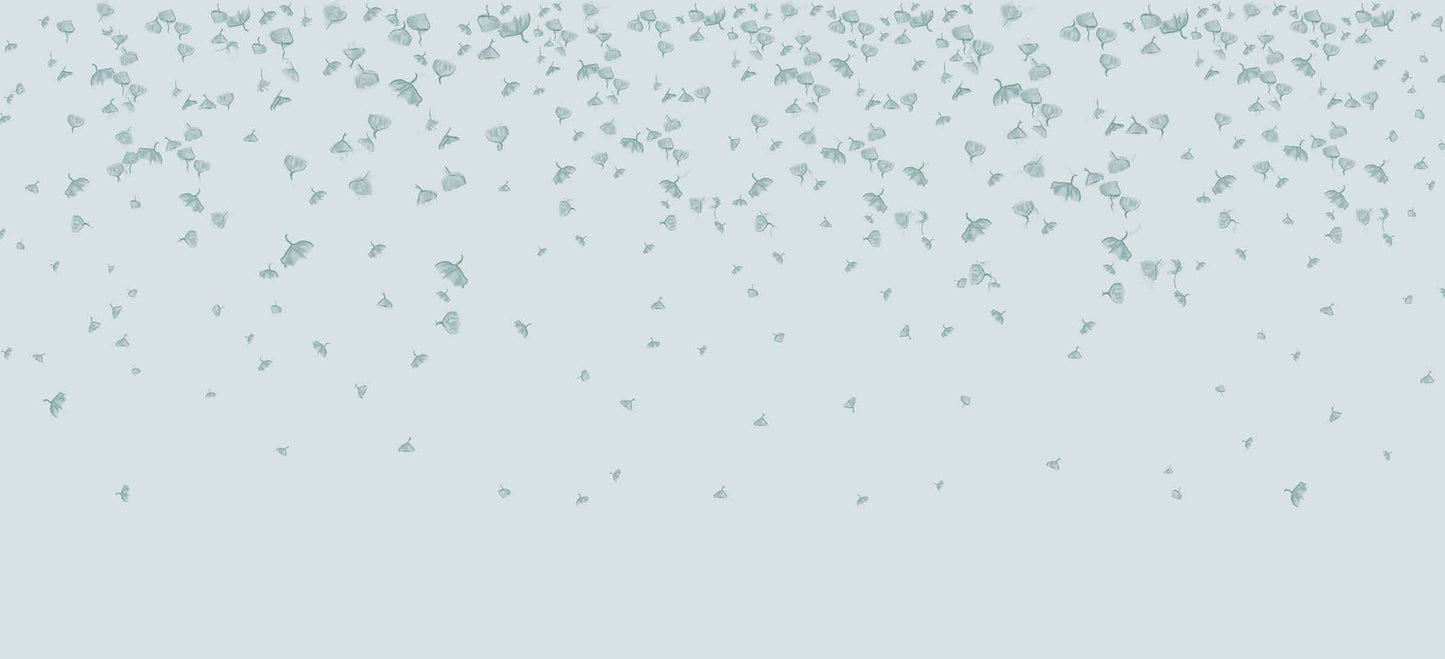 blue_falling leaves in blue on blue background