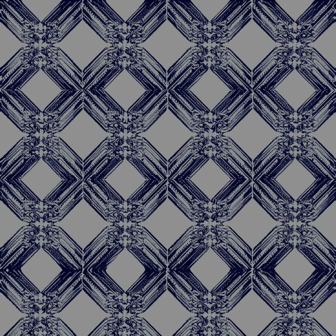 grey-ink-blue_A wallpaper pattern featuring a geometric design with diamond shapes