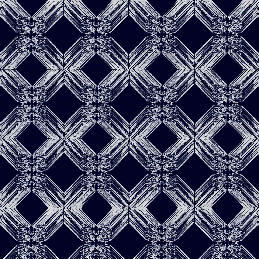 ink-blue-white_A wallpaper pattern featuring a geometric design with diamond shapes