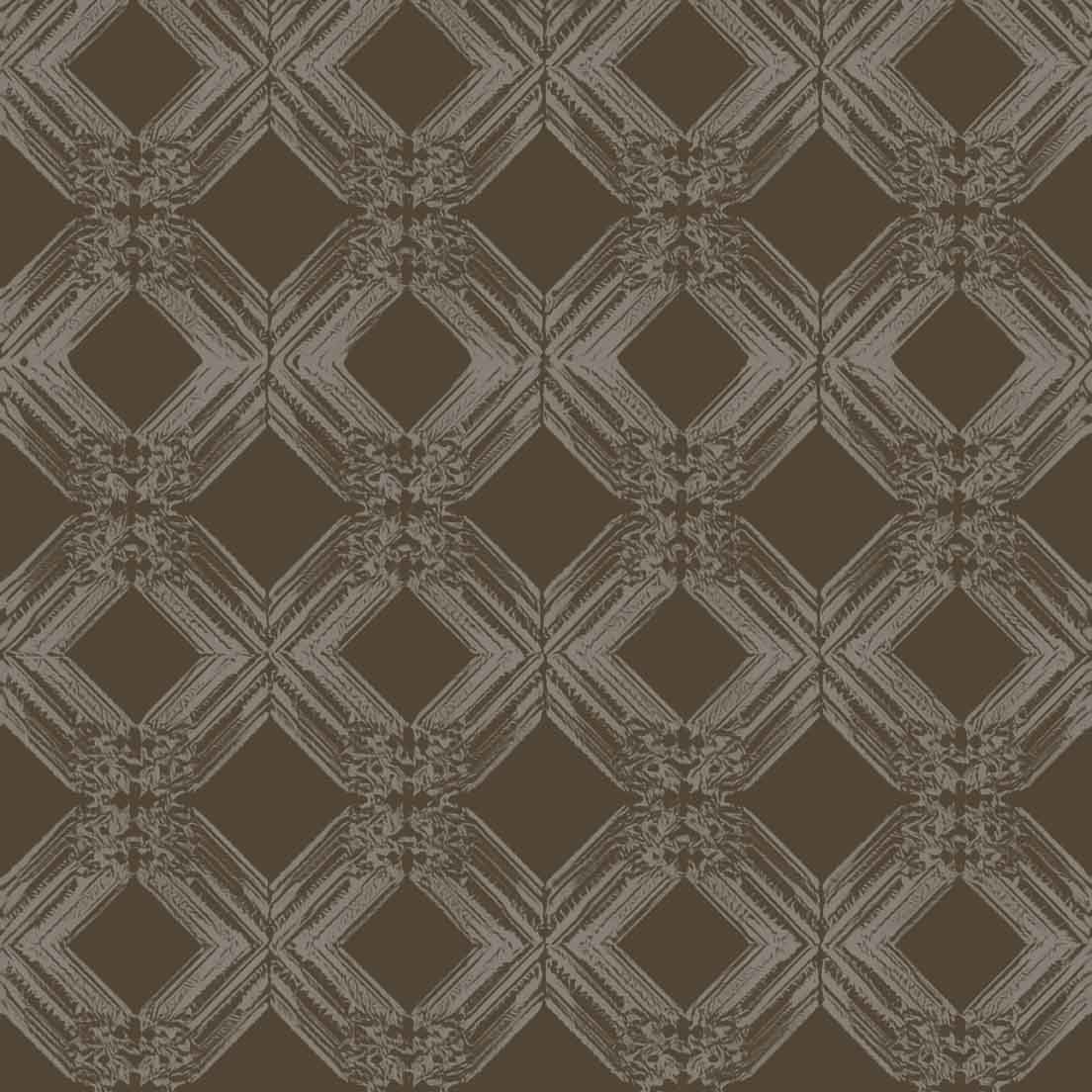 brown-tan_A wallpaper pattern featuring a geometric design with diamond shapes